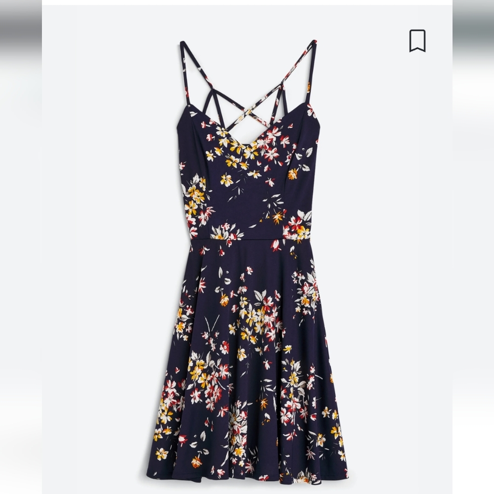 Reign Back Detail Brushed Knit Dress